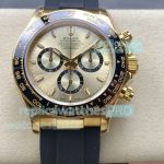 QF Gain Weight Cal.4131 Rolex Daytona Oysterflex Yellow Gold Superclone Watch 